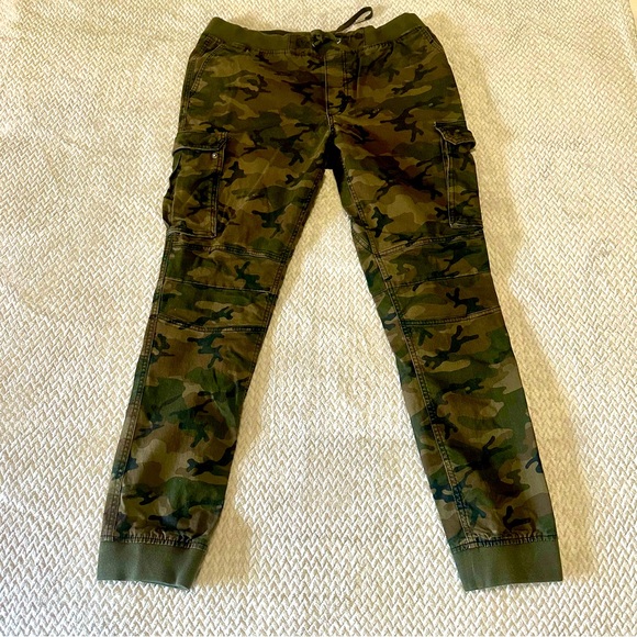 H&M Divided Men’s Camouflage Pants – Large, Pockets & Drawstring Waist - Picture 1 of 3